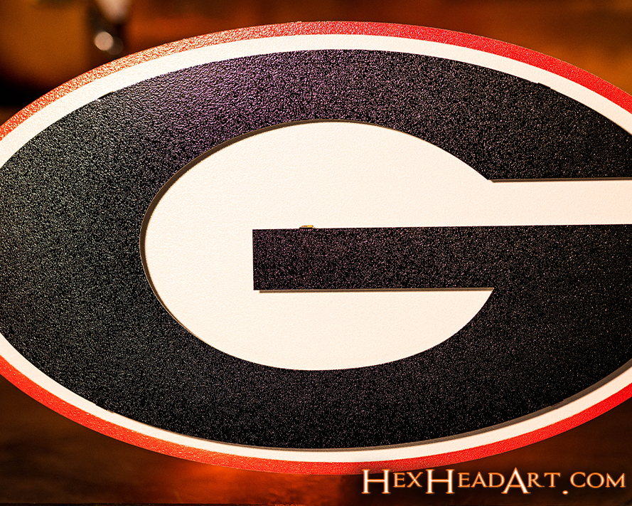 Georgia Bulldogs "G" 3D Vintage Metal Wall Art