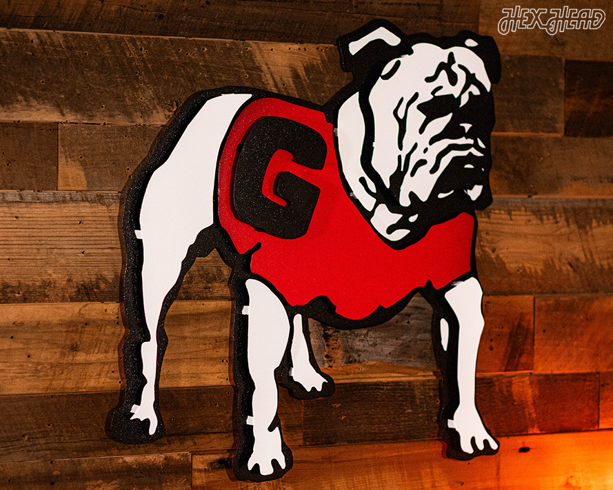 Retro 1964 Georgia Bulldogs UGA 3D Metal Wall Art