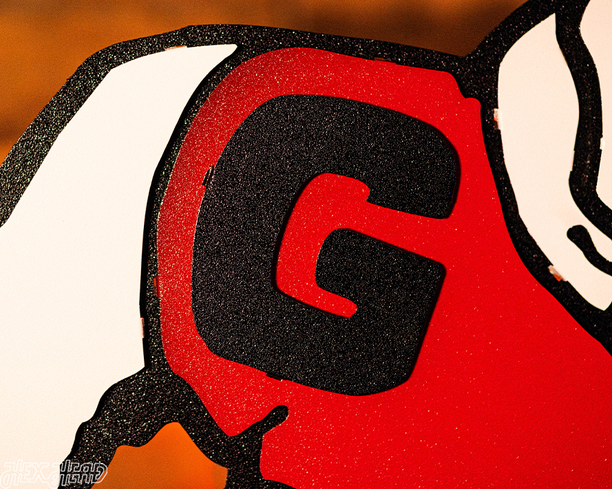 Retro 1964 Georgia Bulldogs UGA 3D Metal Wall Art