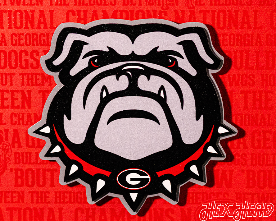 Georgia Bulldogs "UGA" CRAFT SERIES 3D Embossed Metal Wall Art