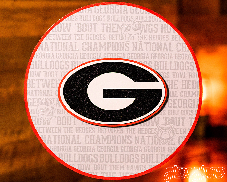 Georgia Bulldogs "G" CRAFT SERIES 3D Embossed Metal Wall Art