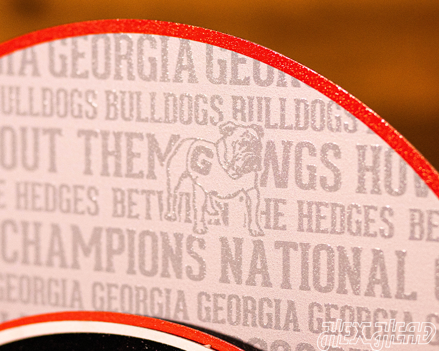 Georgia Bulldogs "G" CRAFT SERIES 3D Embossed Metal Wall Art