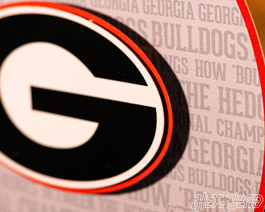 Georgia Bulldogs "G" CRAFT SERIES 3D Embossed Metal Wall Art