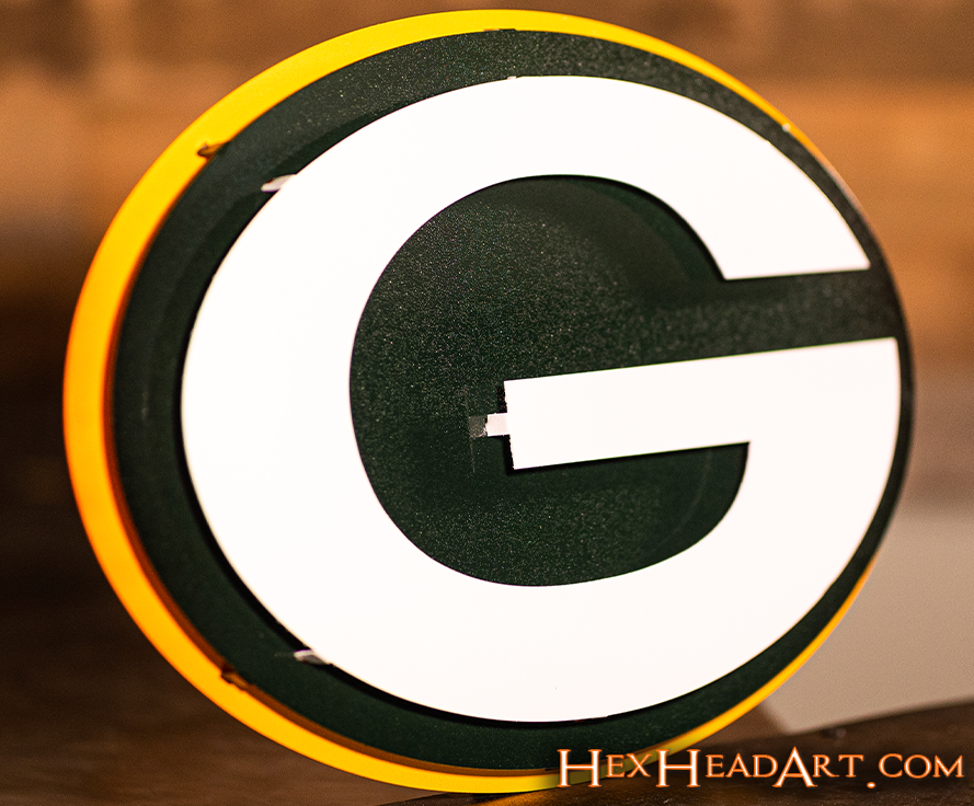 Green Bay Packers "G" 3D Vintage Metal Wall Art