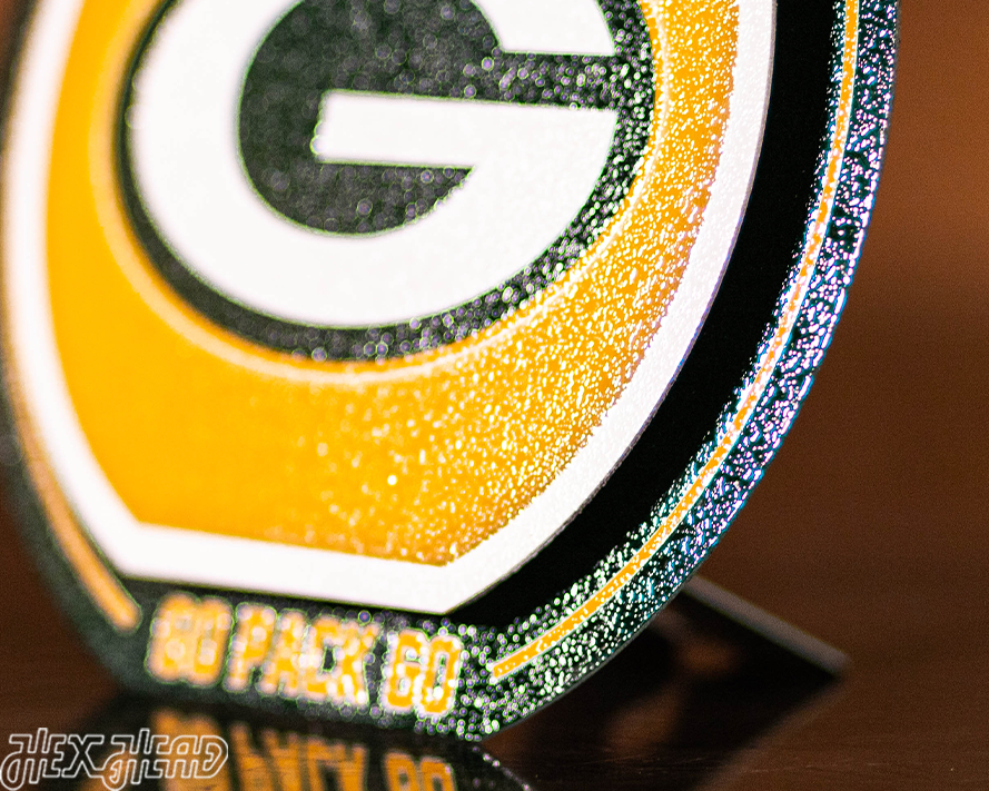 Green Bay Packers "Double Play" On the Shelf or on the Wall Art