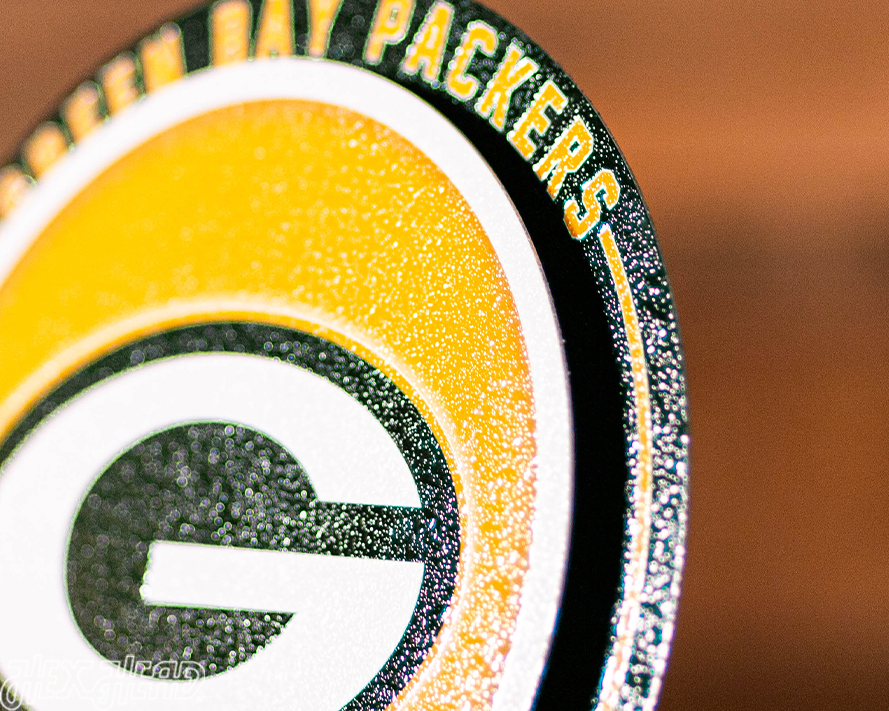 Green Bay Packers "Double Play" On the Shelf or on the Wall Art