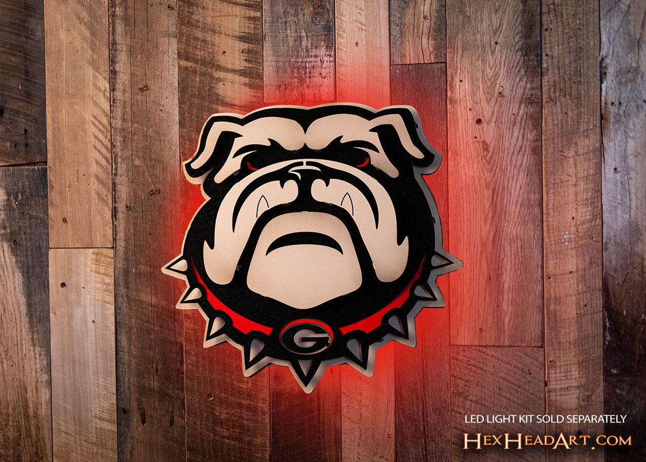 Georgia Bulldogs "Uga" 3D Vintage Metal Wall Art