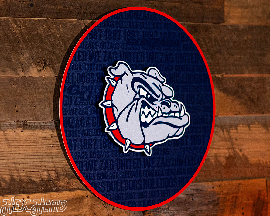 Gonzaga Bulldogs CRAFT SERIES 3D Embossed Metal Wall Art