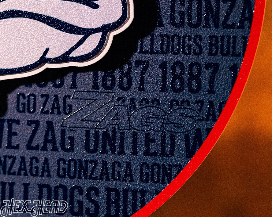 Gonzaga Bulldogs CRAFT SERIES 3D Embossed Metal Wall Art