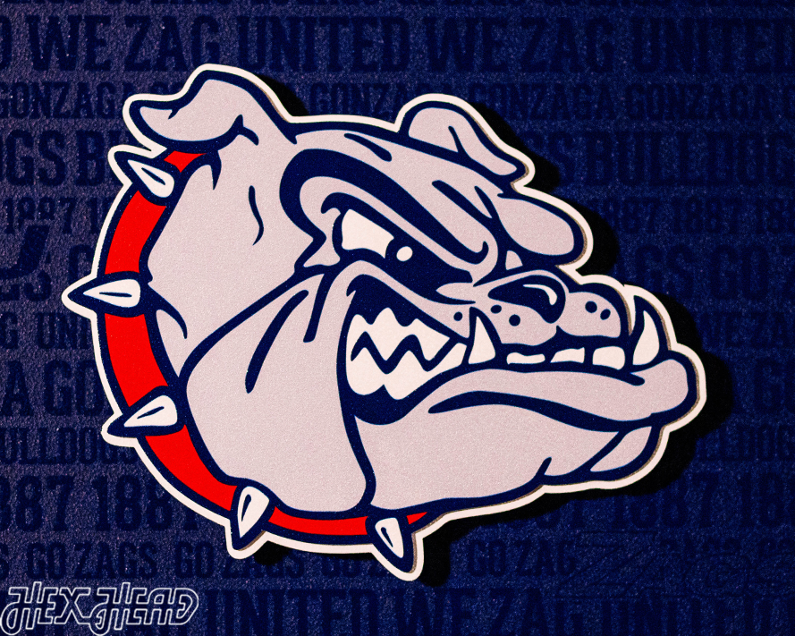 Gonzaga Bulldogs CRAFT SERIES 3D Embossed Metal Wall Art