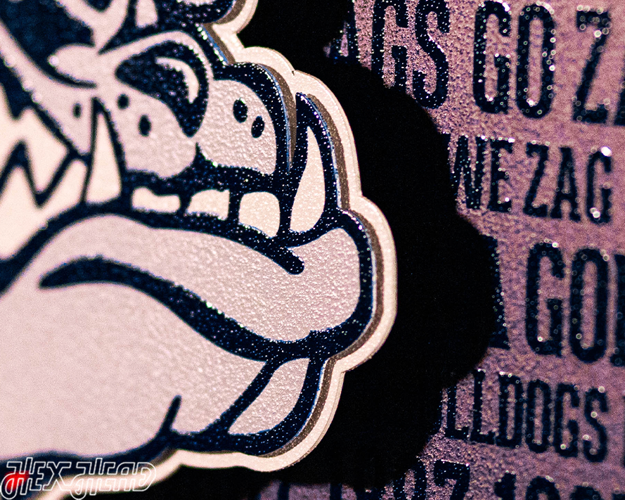 Gonzaga Bulldogs CRAFT SERIES 3D Embossed Metal Wall Art