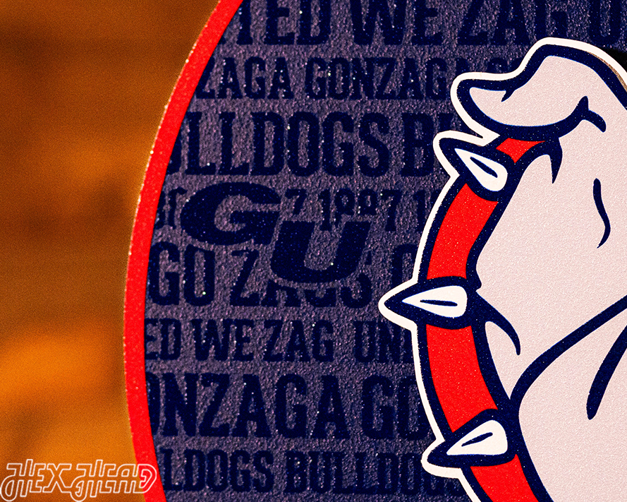 Gonzaga Bulldogs CRAFT SERIES 3D Embossed Metal Wall Art