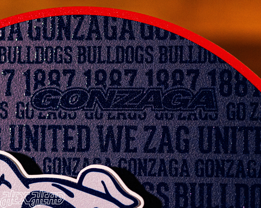 Gonzaga Bulldogs CRAFT SERIES 3D Embossed Metal Wall Art