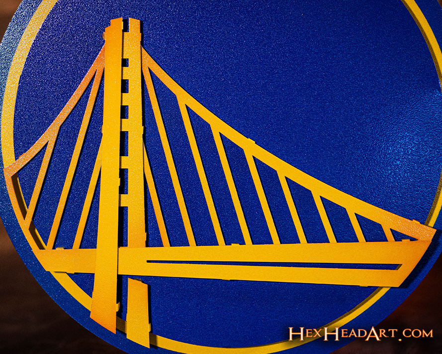 Golden State Warriors 3D Metal Wall Art