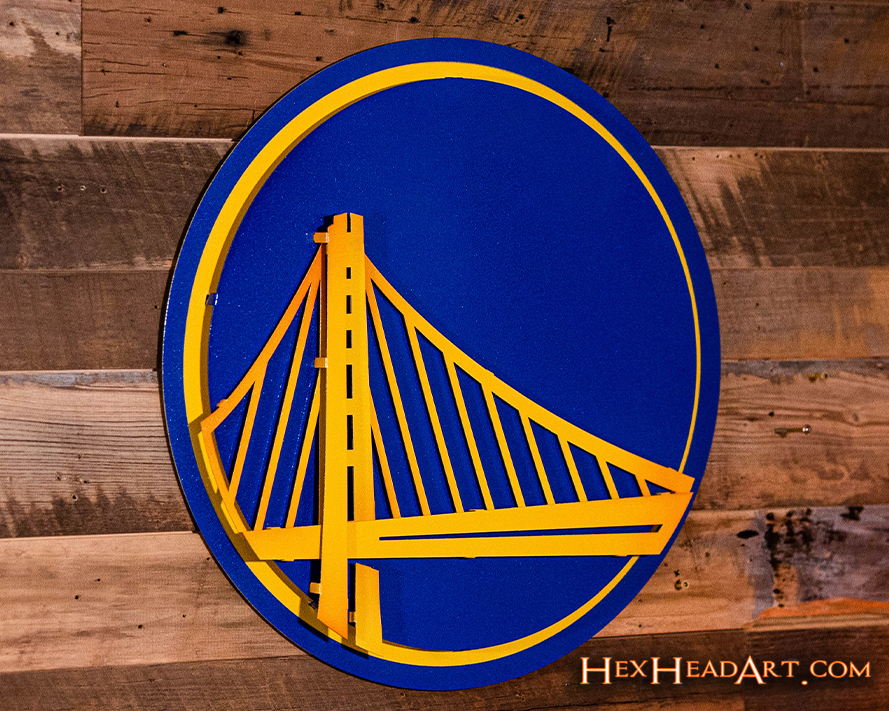 Golden State Warriors 3D Metal Wall Art