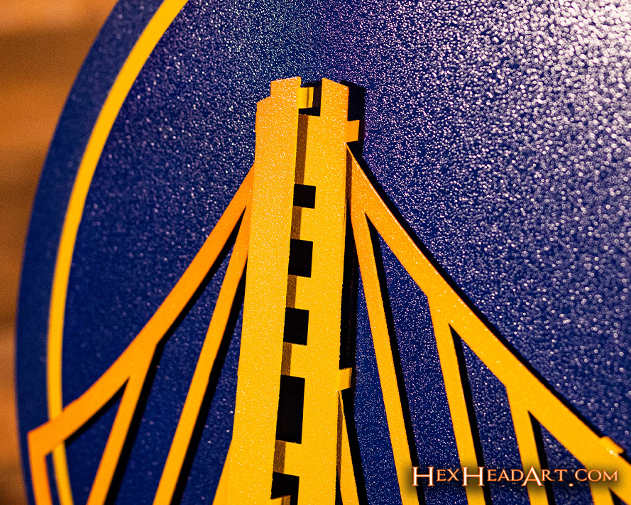 Golden State Warriors 3D Metal Wall Art