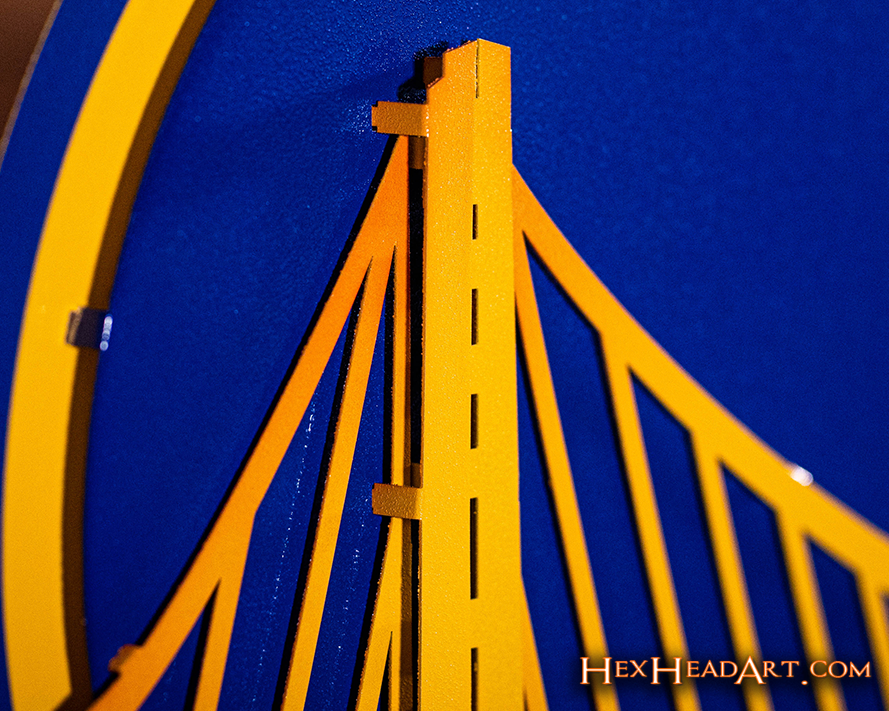 Golden State Warriors 3D Metal Wall Art