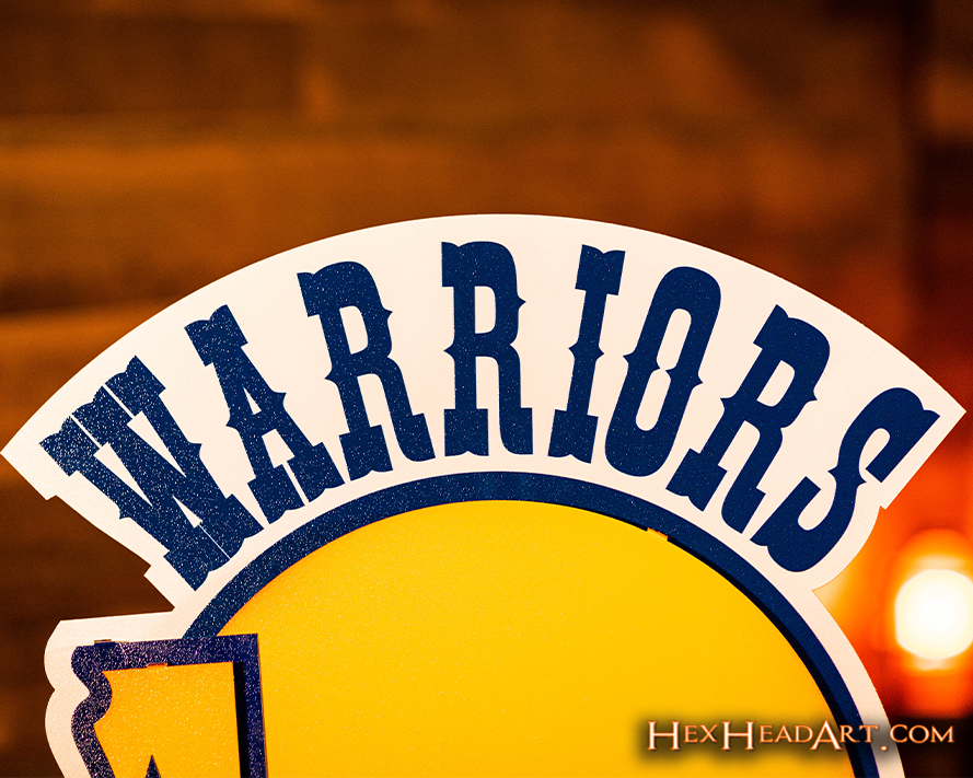 Golden State Warriors "Throwback 1971-1988" 3D Metal Wall Art