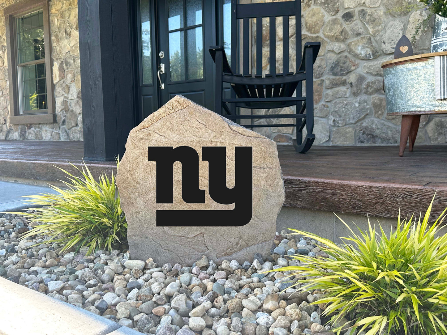 New York Giants Design-A-Stone Landscape Art