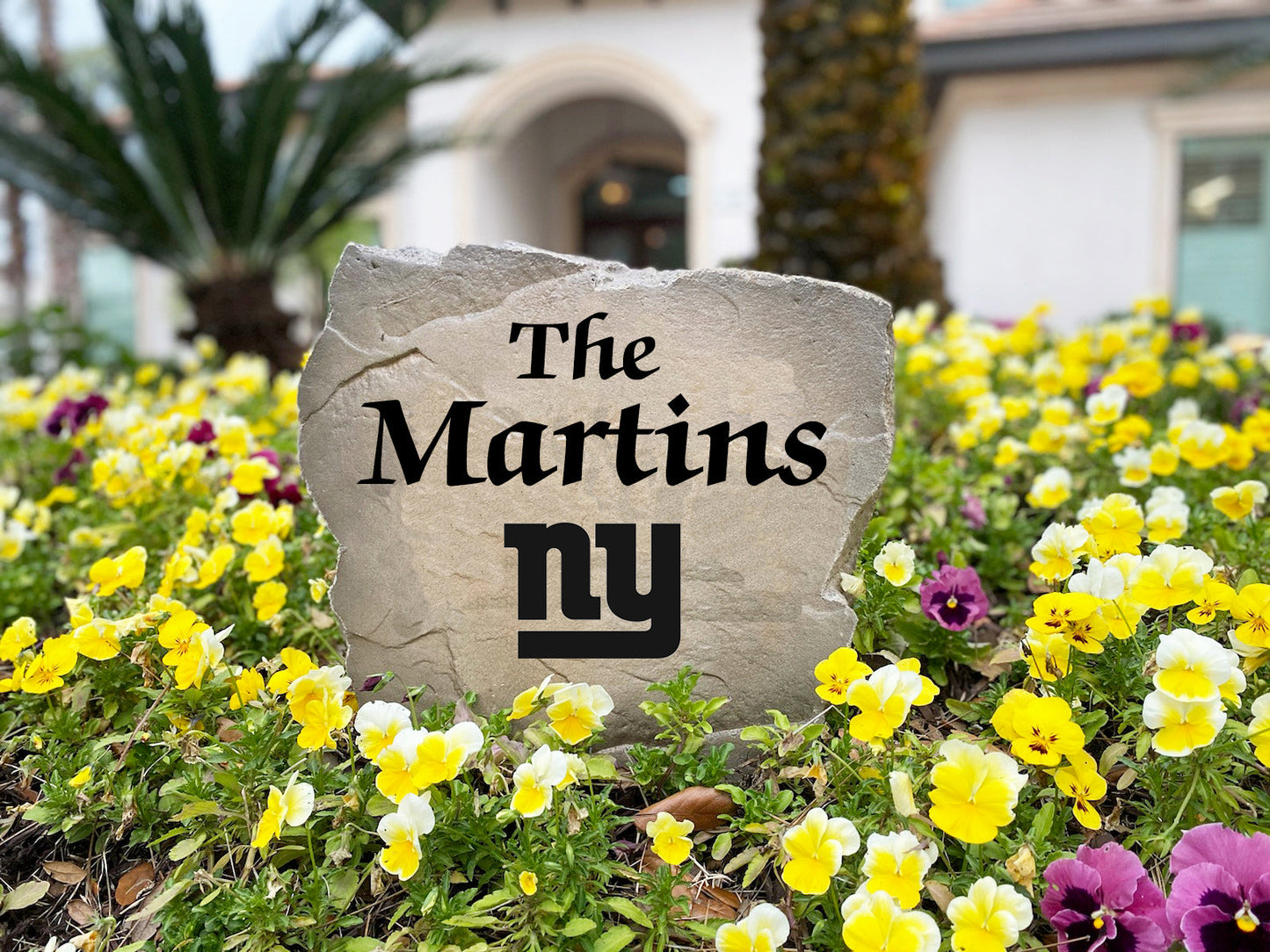 New York Giants Design-A-Stone Landscape Art Family Name