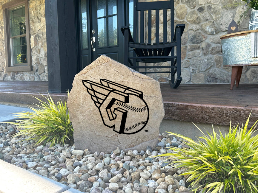 Cleveland Guardians Design-A-Stone Landscape Art