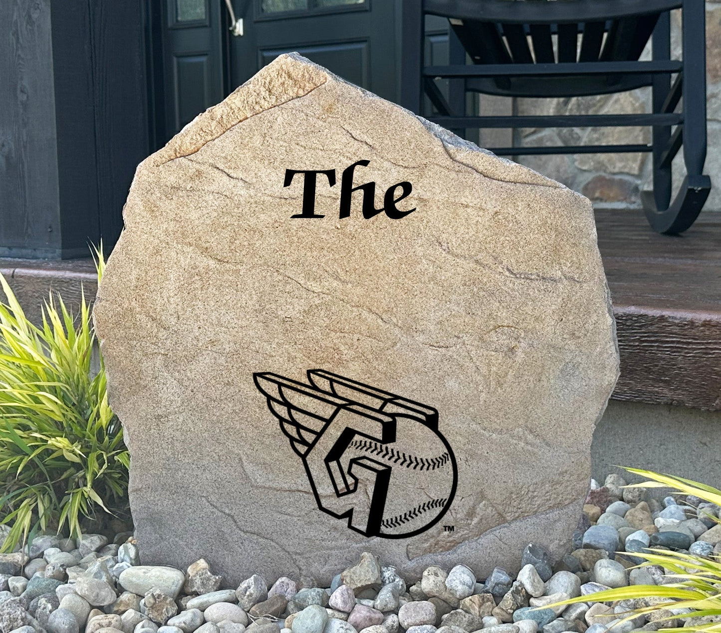 Cleveland Guardians Design-A-Stone Landscape Art Family Name