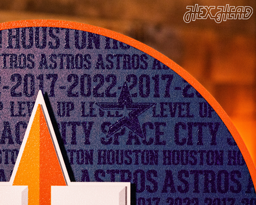 Houston Astros CRAFT SERIES 3D Embossed Metal Wall Art