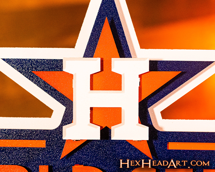 Houston Astros 2017 WORLD SERIES CHAMPIONS 3D Metal Wall Art