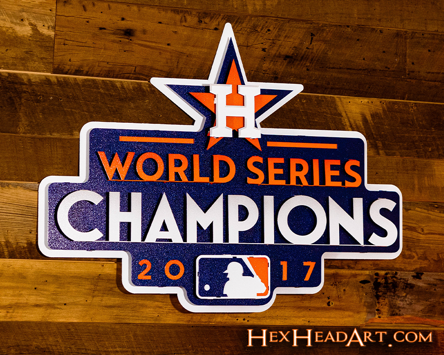 Houston Astros 2017 WORLD SERIES CHAMPIONS 3D Metal Wall Art