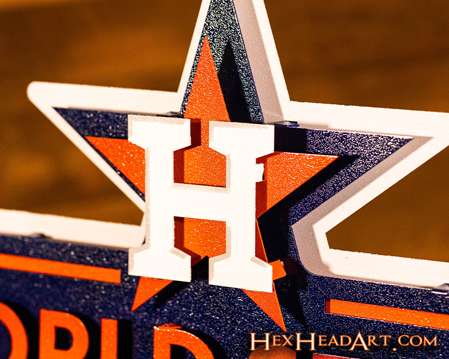 Houston Astros 2017 WORLD SERIES CHAMPIONS 3D Metal Wall Art