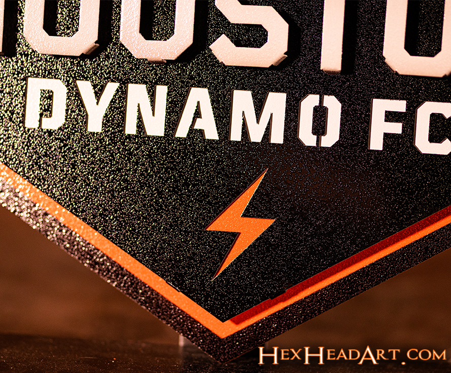 Houston Dynamo 3D Vintage Metal Wall Art