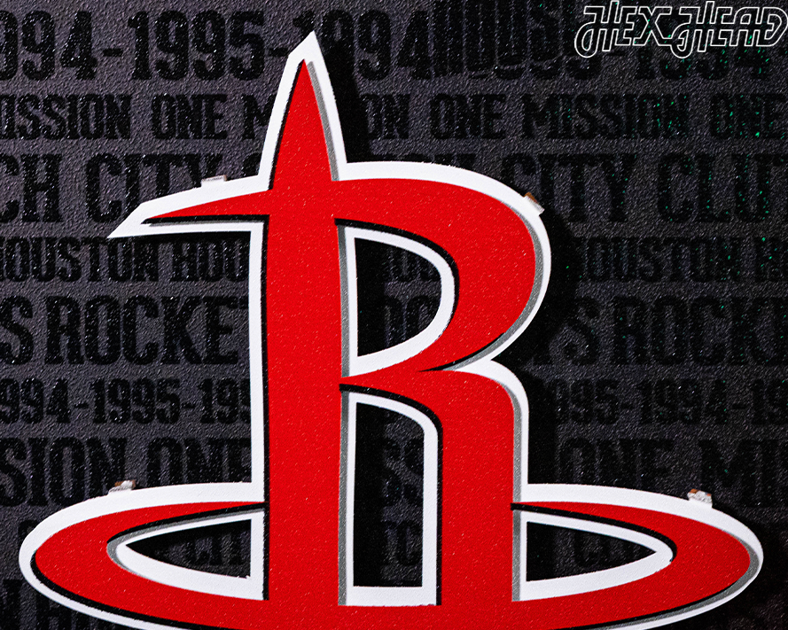 Houston Rockets CRAFT SERIES 3D Embossed Metal Wall Art