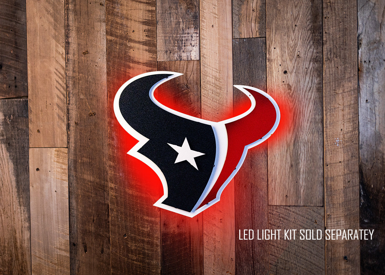 Houston Texans 3D Vintage Metal Wall Art