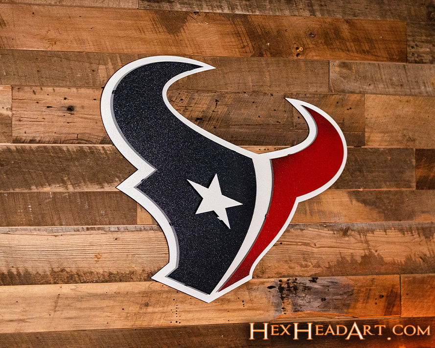 Houston Texans 3D Vintage Metal Wall Art