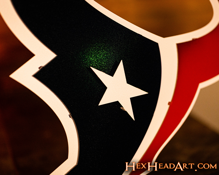 Houston Texans 3D Vintage Metal Wall Art