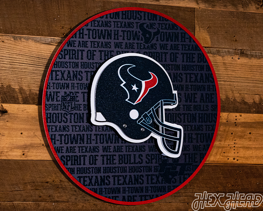 Houston Texans CRAFT SERIES 3D Embossed Metal Wall Art