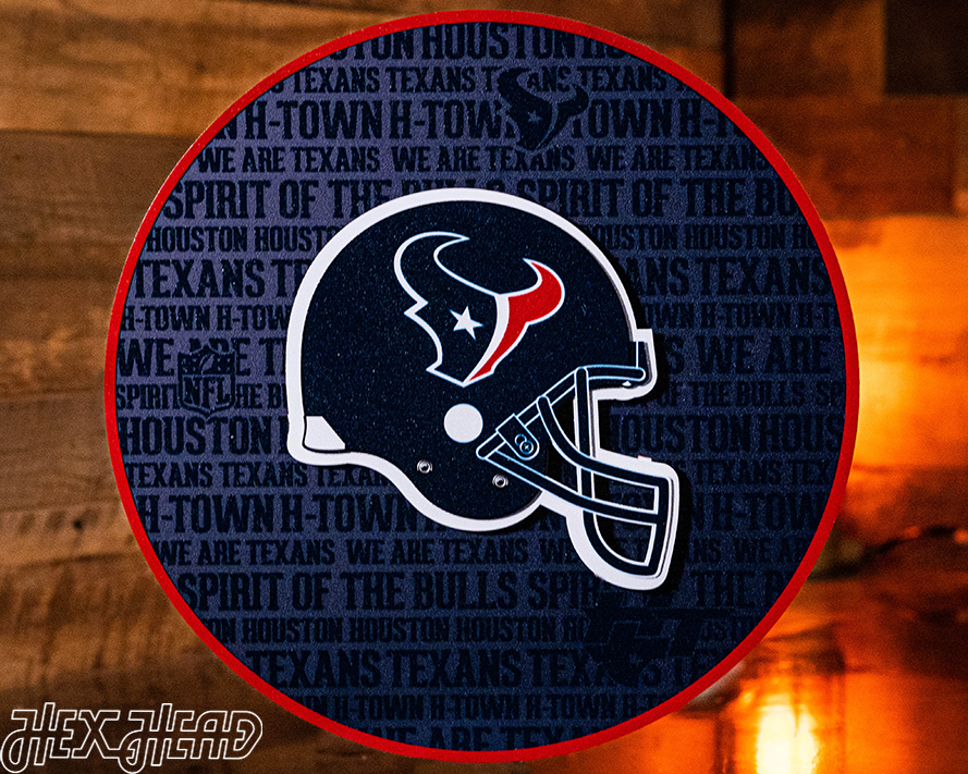 Houston Texans CRAFT SERIES 3D Embossed Metal Wall Art