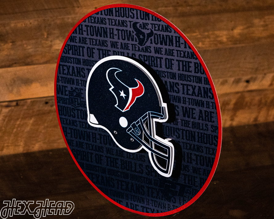 Houston Texans CRAFT SERIES 3D Embossed Metal Wall Art