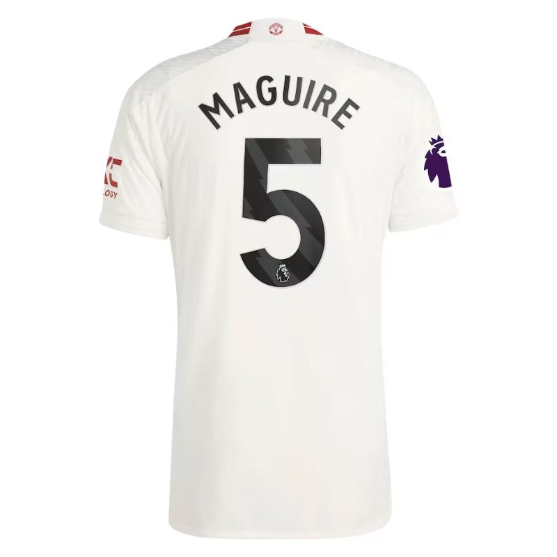 Harry Maguire Manchester United  2023/24 Third Player Jersey - White