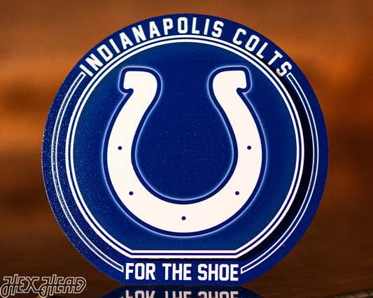 Indianapolis Colts "Double Play" On the Shelf or on the Wall Art