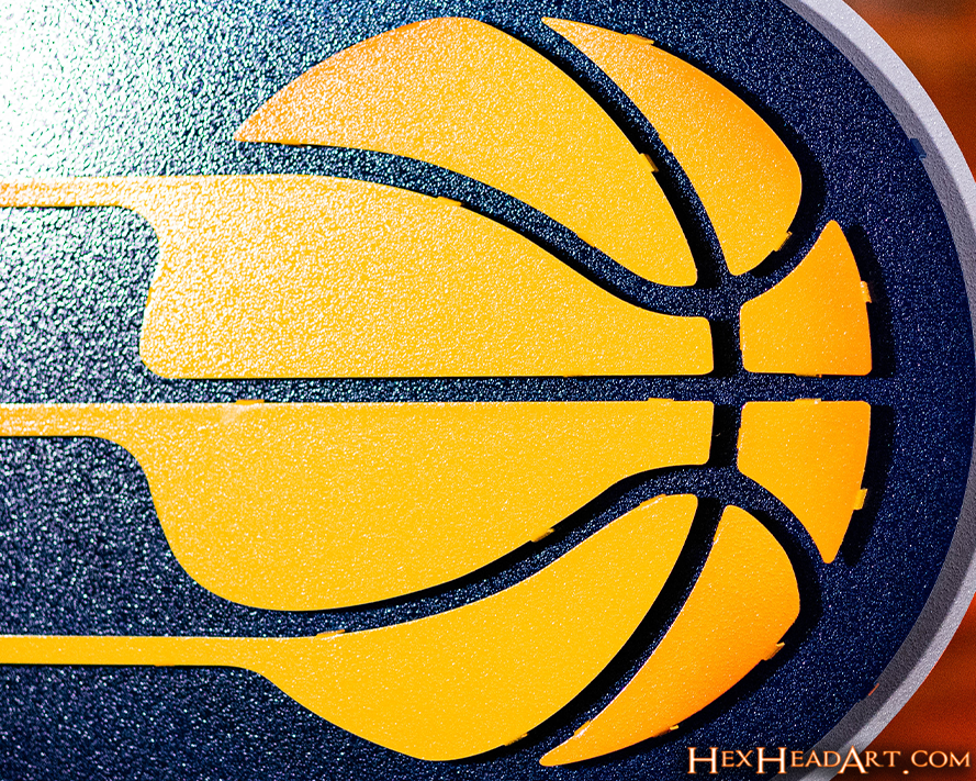 Indiana Pacers 3D Vintage Metal Wall Art