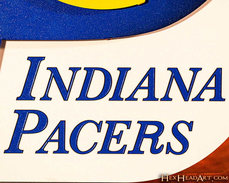 Indiana Pacers RETRO "1967-1990"  3D Vintage Metal Wall Art