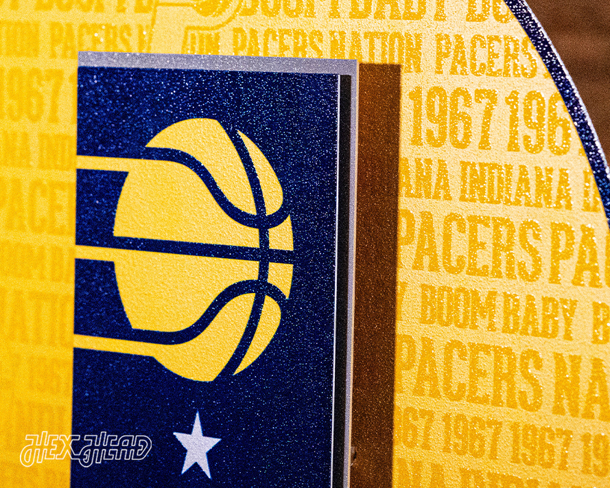 Indiana Pacers CRAFT SERIES 3D Embossed Metal Wall Art