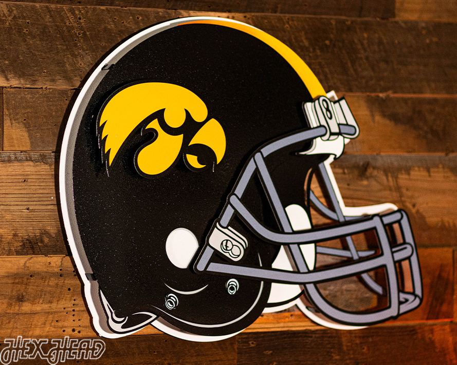 BLITZ COLLECTION - 8 LAYER Iowa Hawkeyes 3D Metal Wall Art