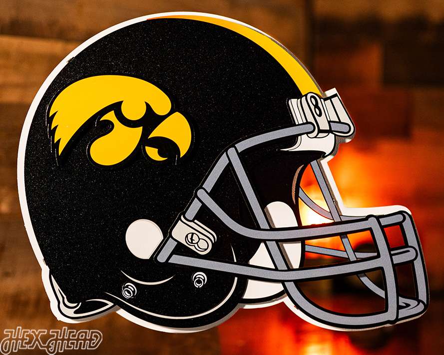 BLITZ COLLECTION - 8 LAYER Iowa Hawkeyes 3D Metal Wall Art