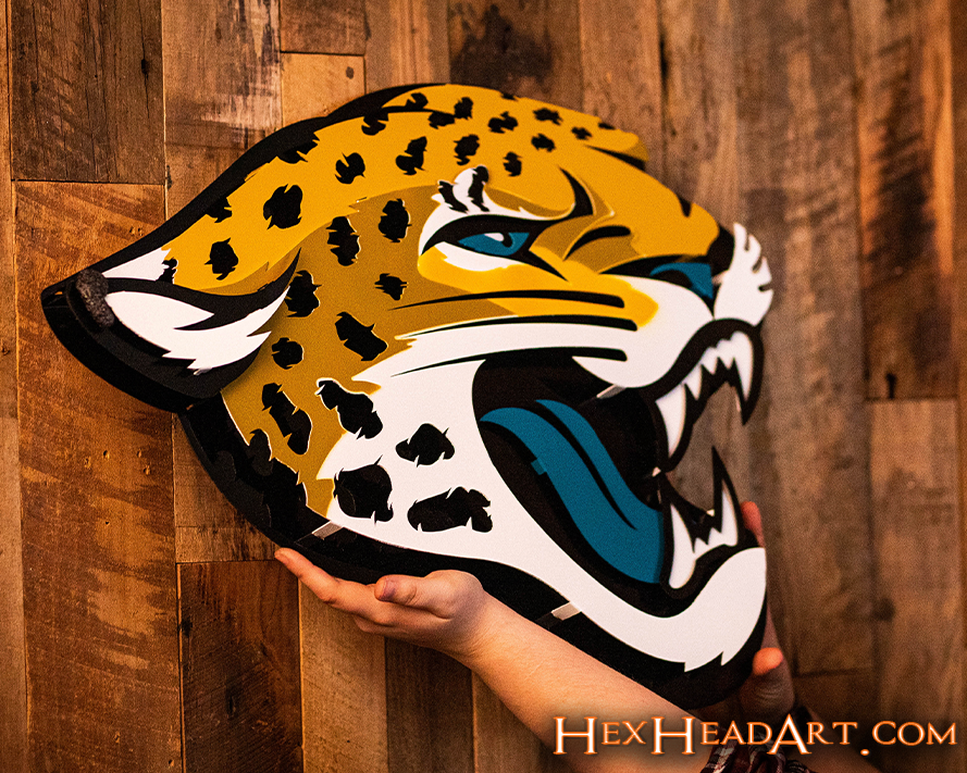 Jacksonville Jaguars 3D Vintage Metal Wall Art