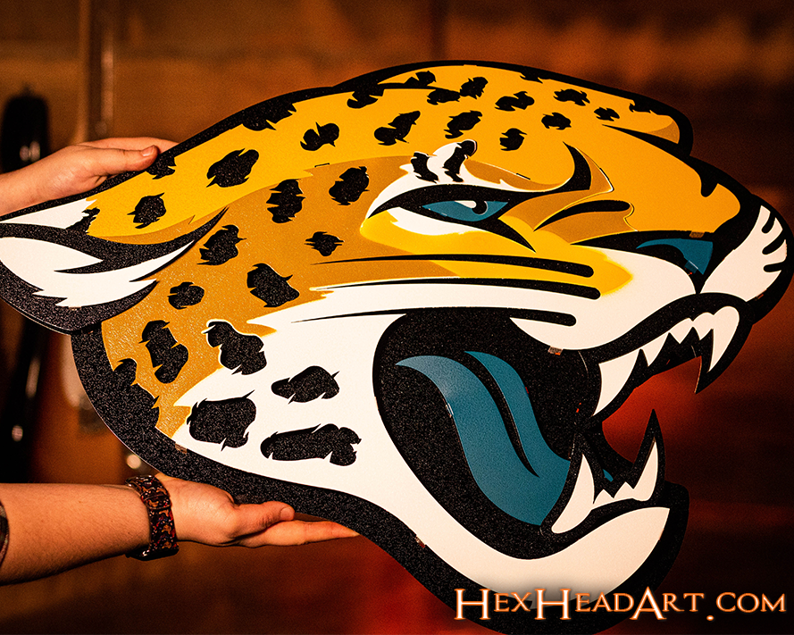 Jacksonville Jaguars 3D Vintage Metal Wall Art