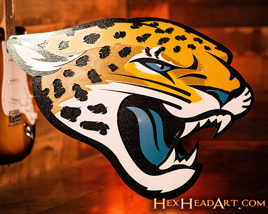 Jacksonville Jaguars 3D Vintage Metal Wall Art