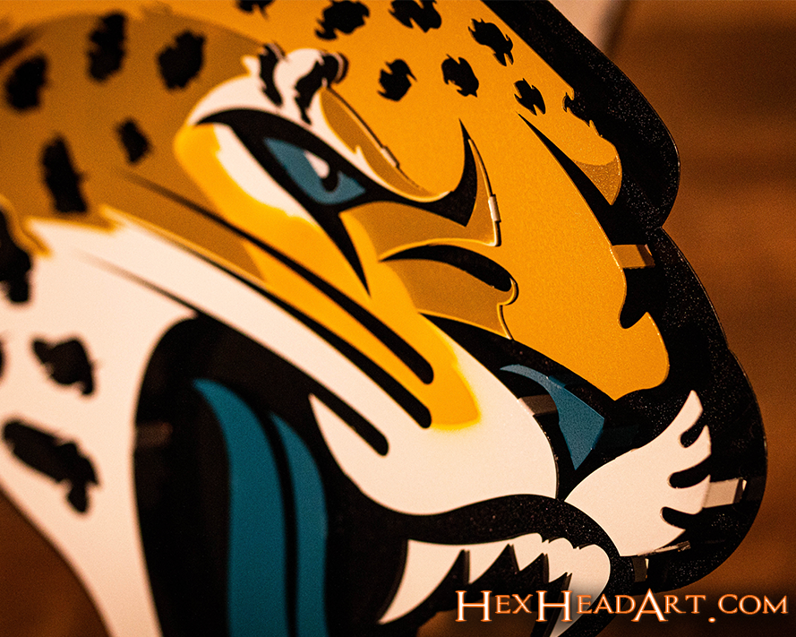 Jacksonville Jaguars 3D Vintage Metal Wall Art