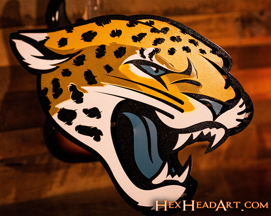 Jacksonville Jaguars 3D Vintage Metal Wall Art